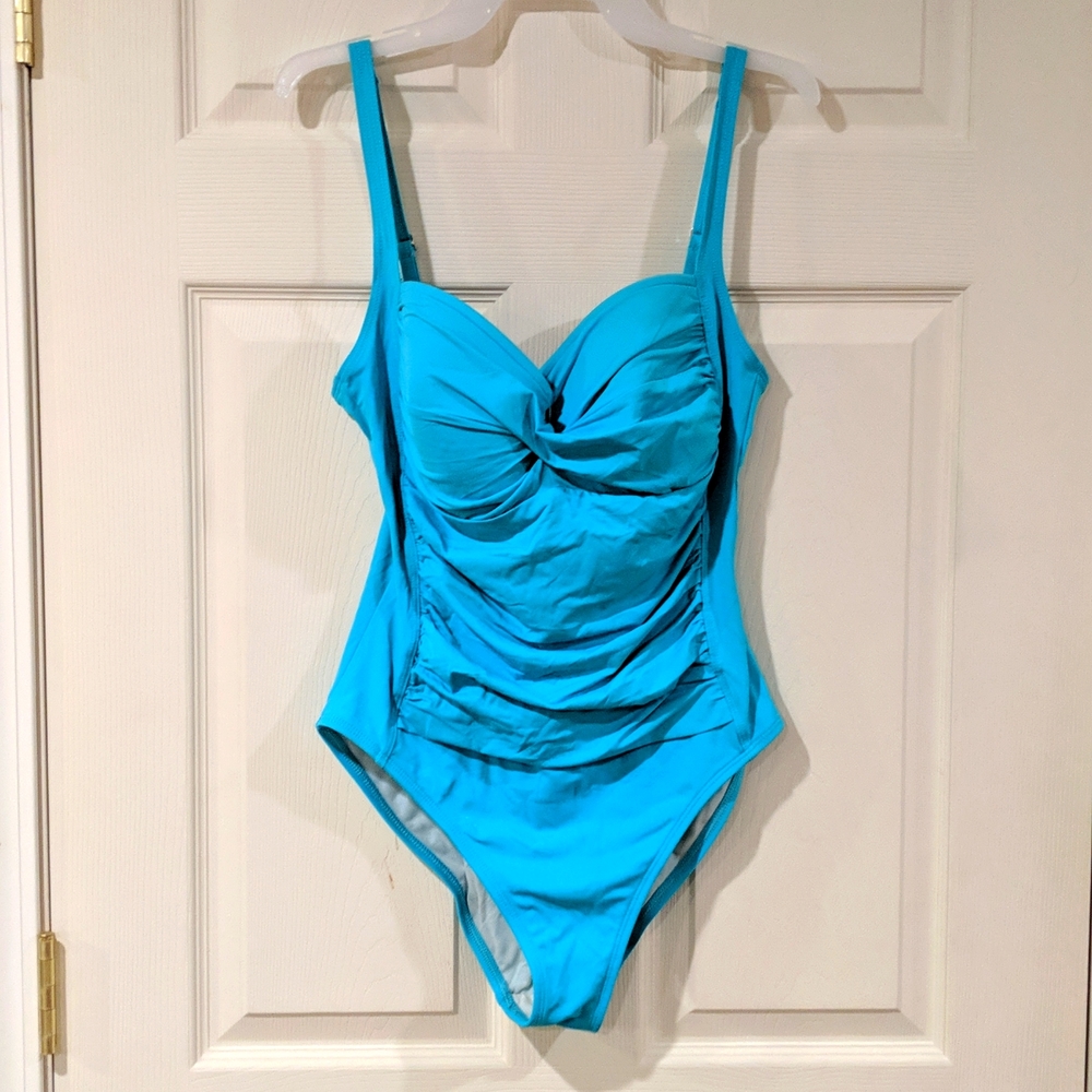 Turquoise one piece bathingsuit